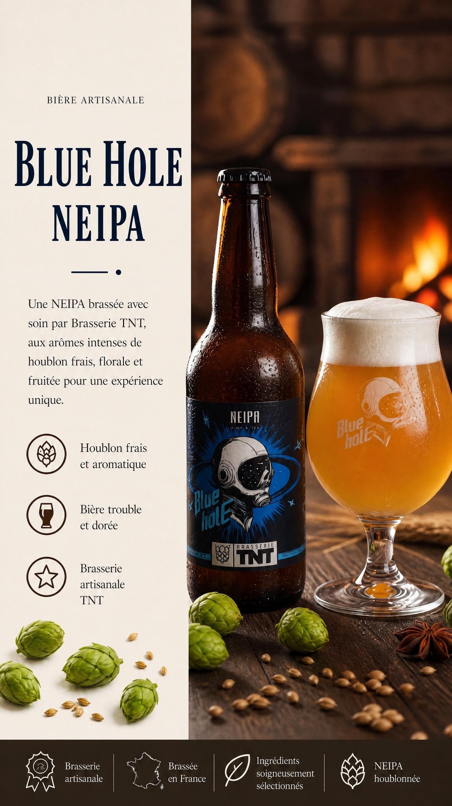 Bière NEIPA "Blue Hole" 33cl