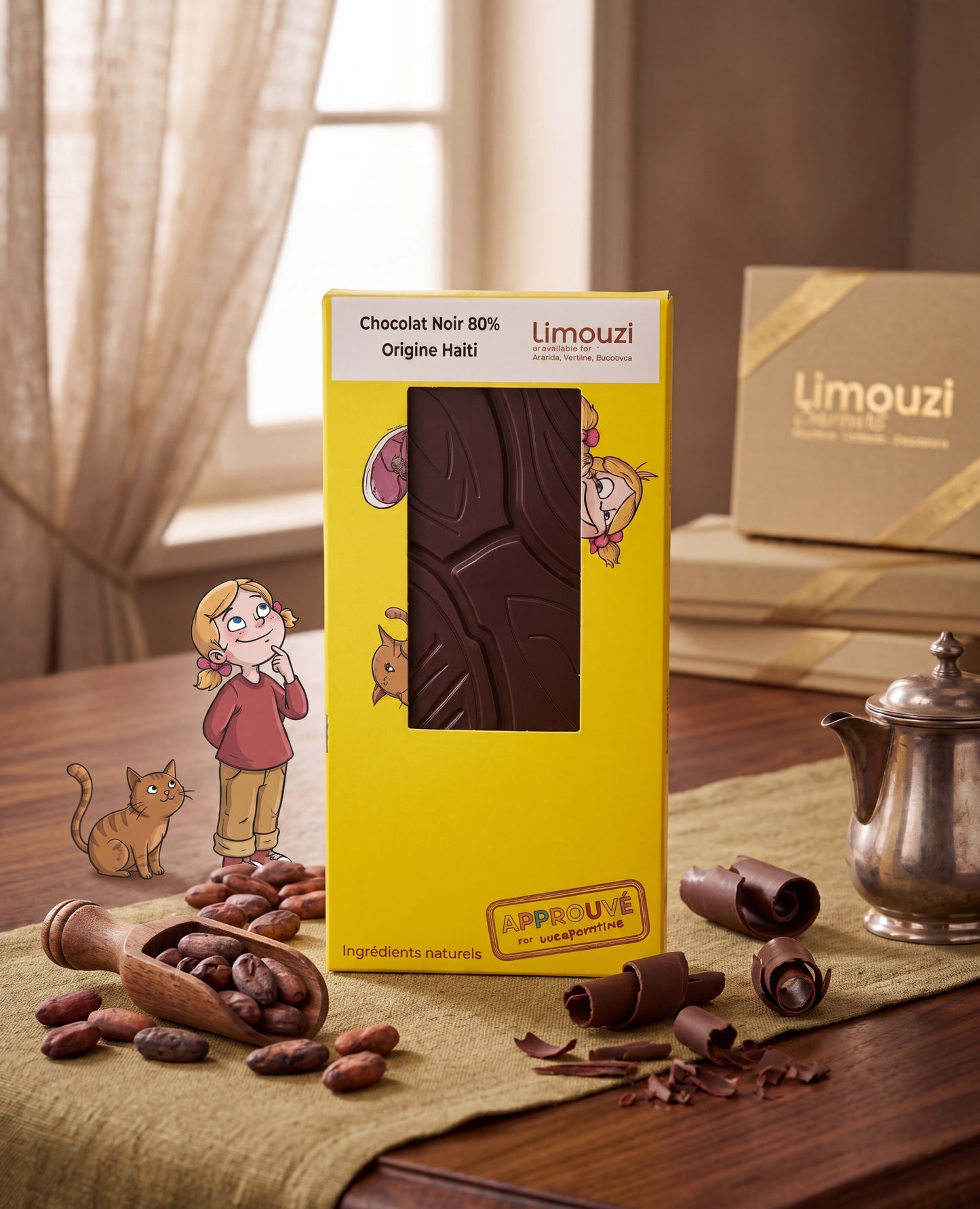 Tablettes de chocolat noir 80% origine Haïti 100g