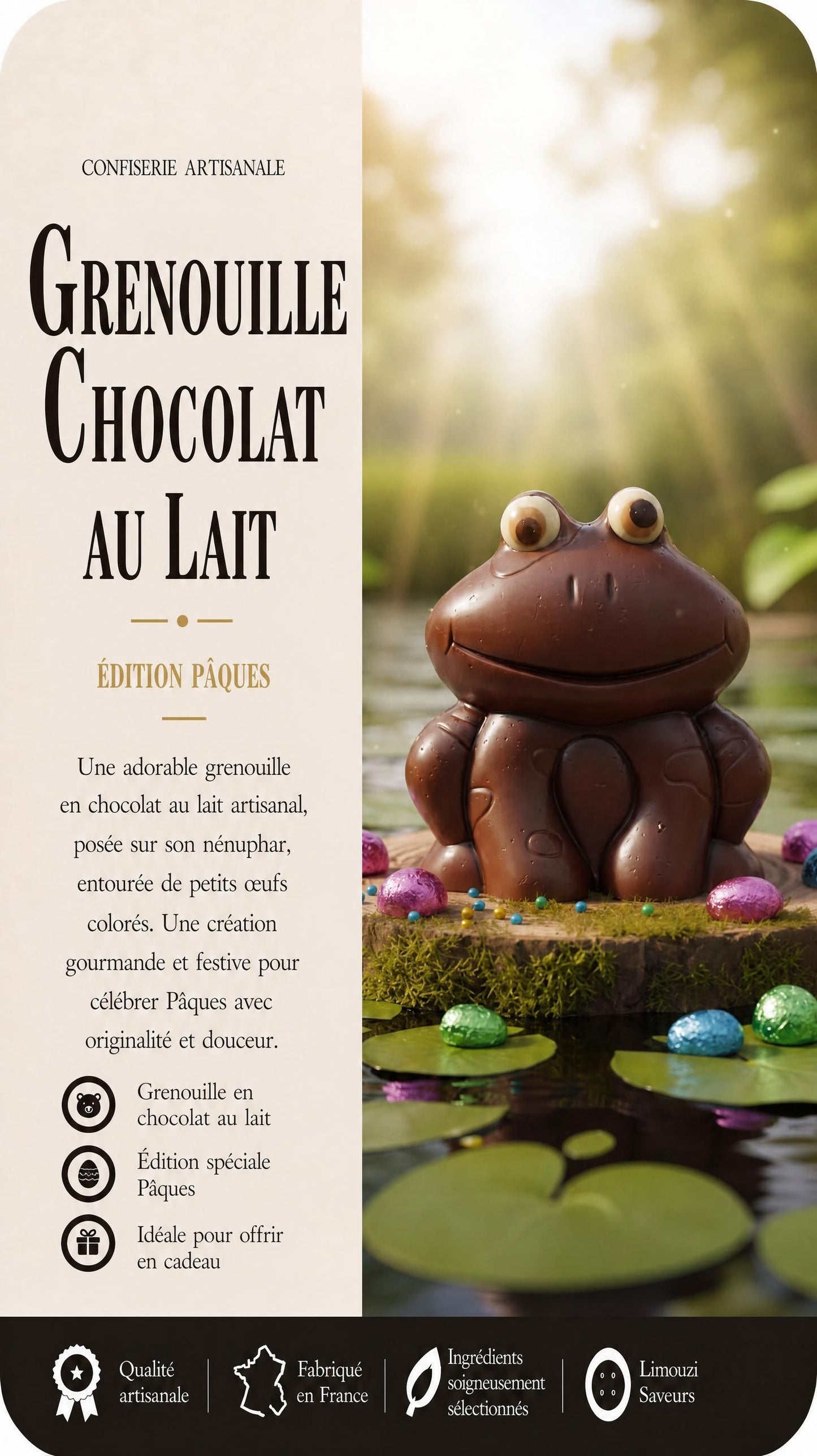 Grenouille Chocolat Lait 80g