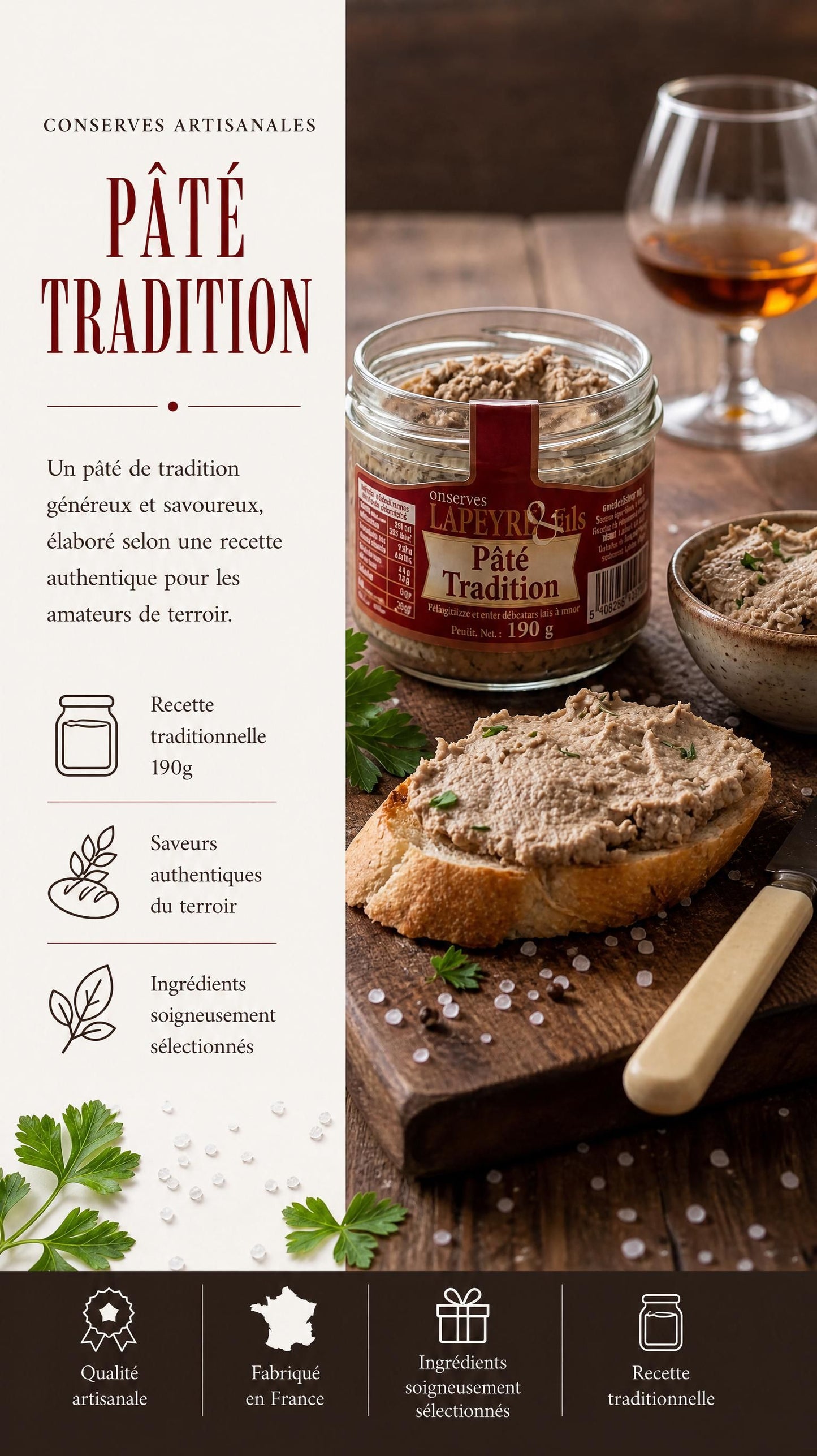 Pâté Tradition 170g