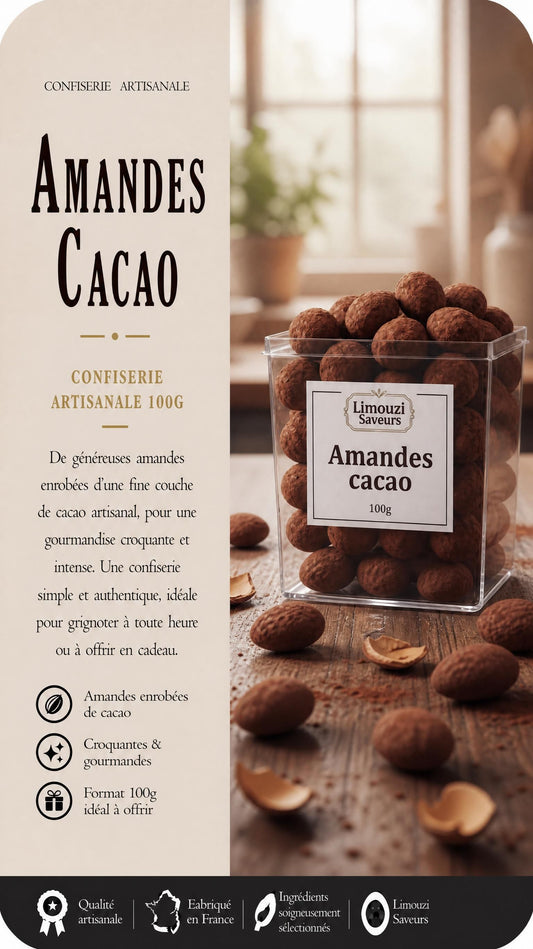 Turbinés Amandes Chocolat Cacao 100g