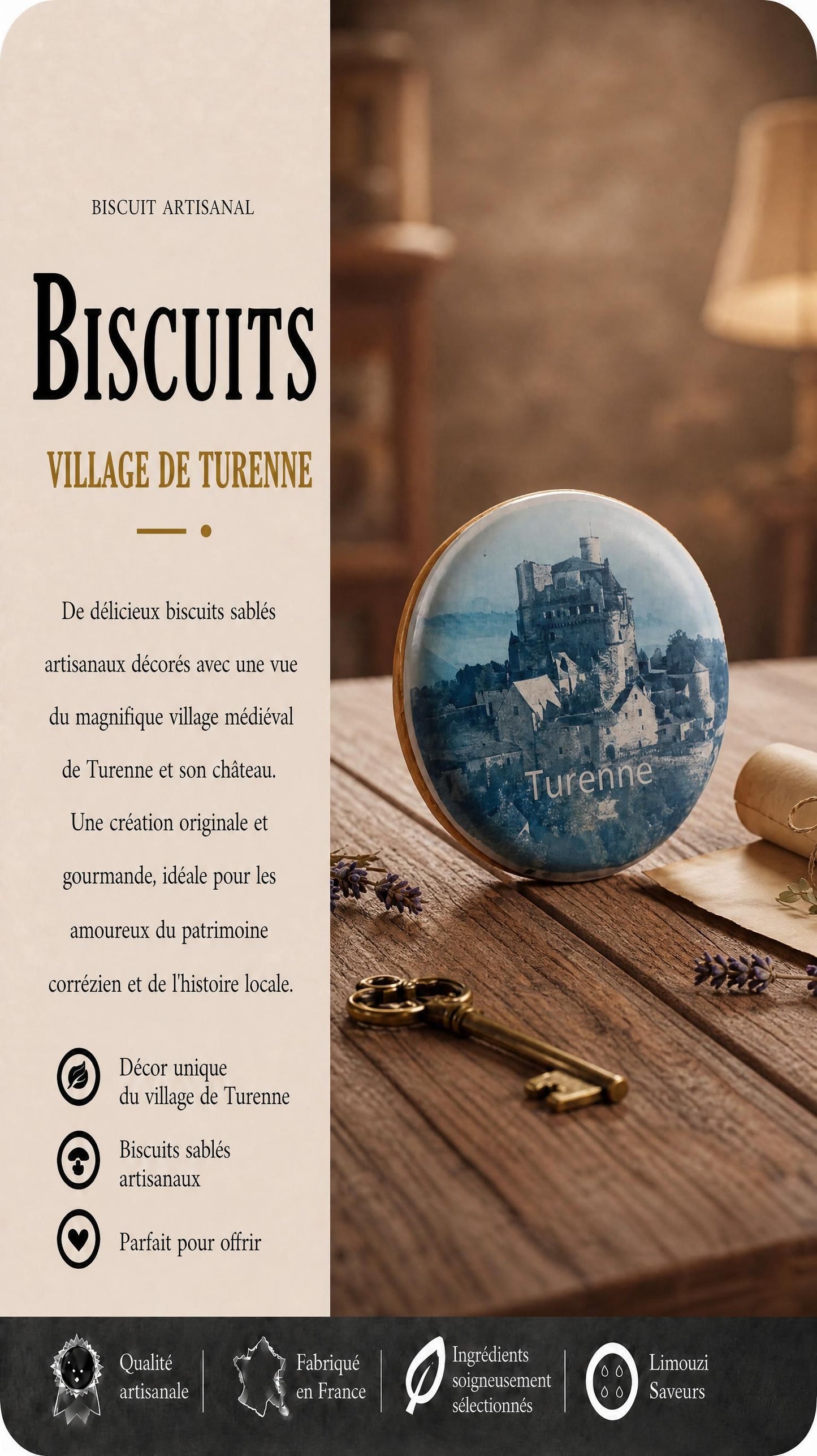 Biscuits Personnalisés "CHATEAU DE TURENNE"