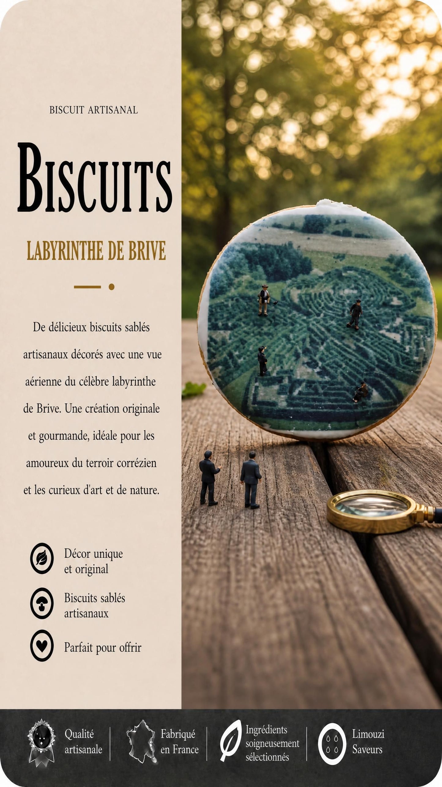 Biscuits Personnalisés "JARDINS DE COLETTE"