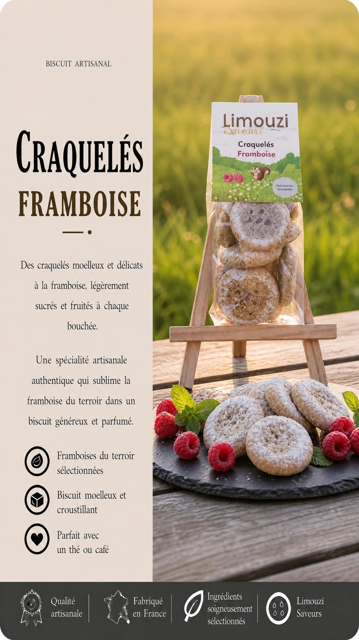 Craquelés Framboise 150g