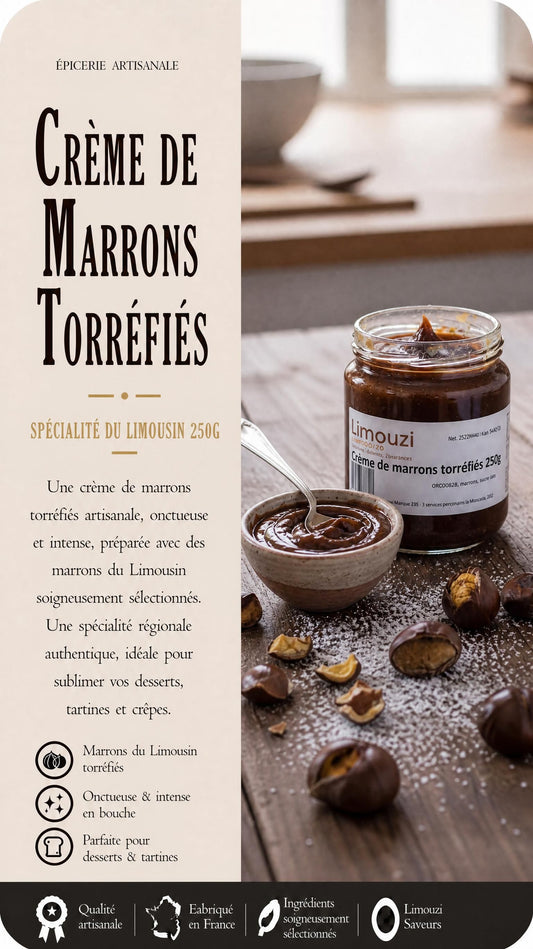 Crème de marrons torréfiés 250g