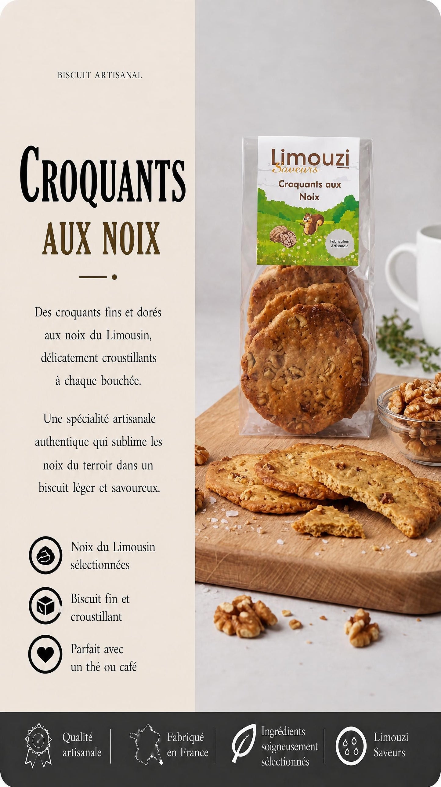 Croquant Noix 80G