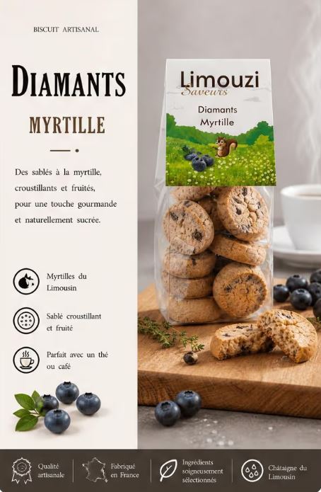 Diamants Myrtille 150g