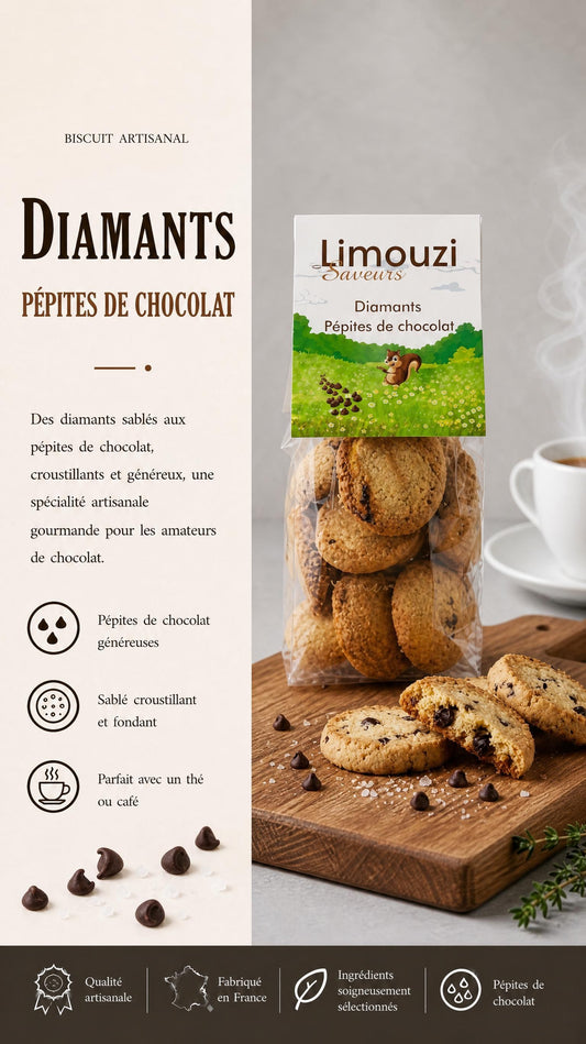 Diamants Pépite de Chocolat 150g