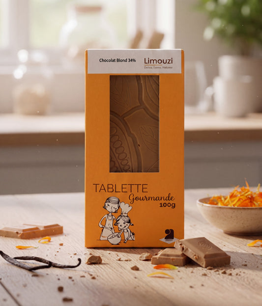 Tablettes de chocolat blond 34% 100g