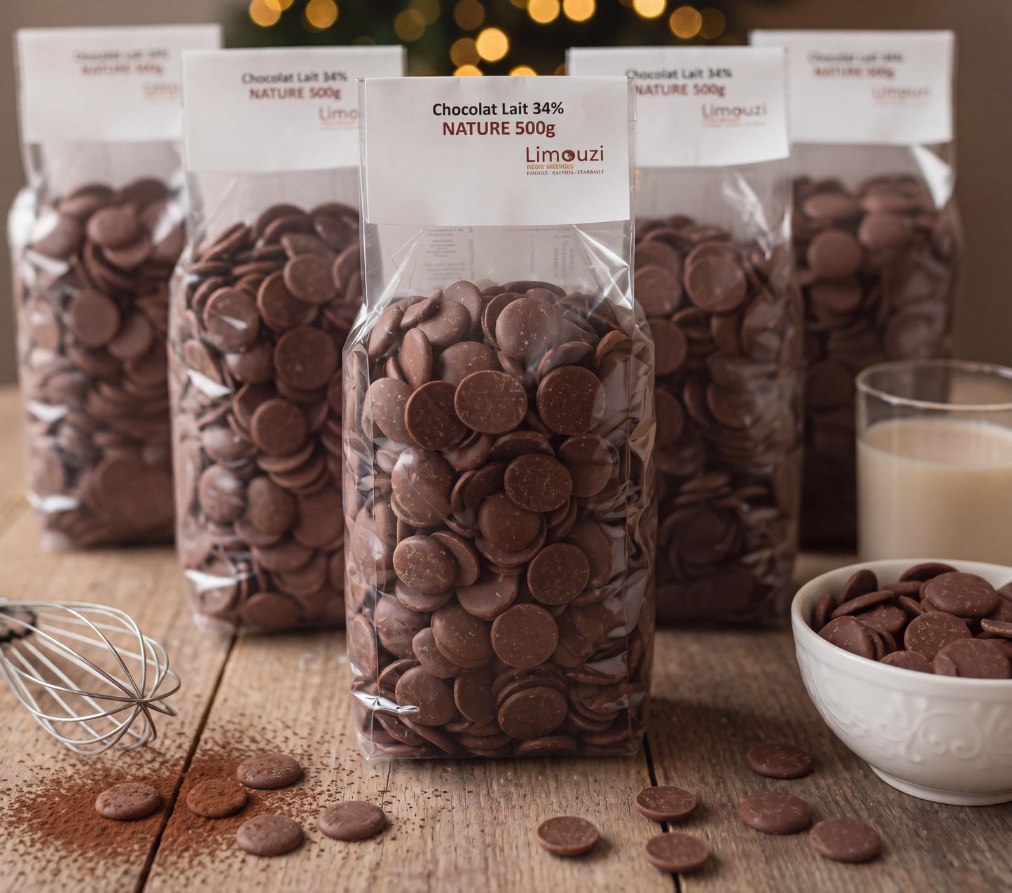 Pistoles chocolat lait 38% 500g