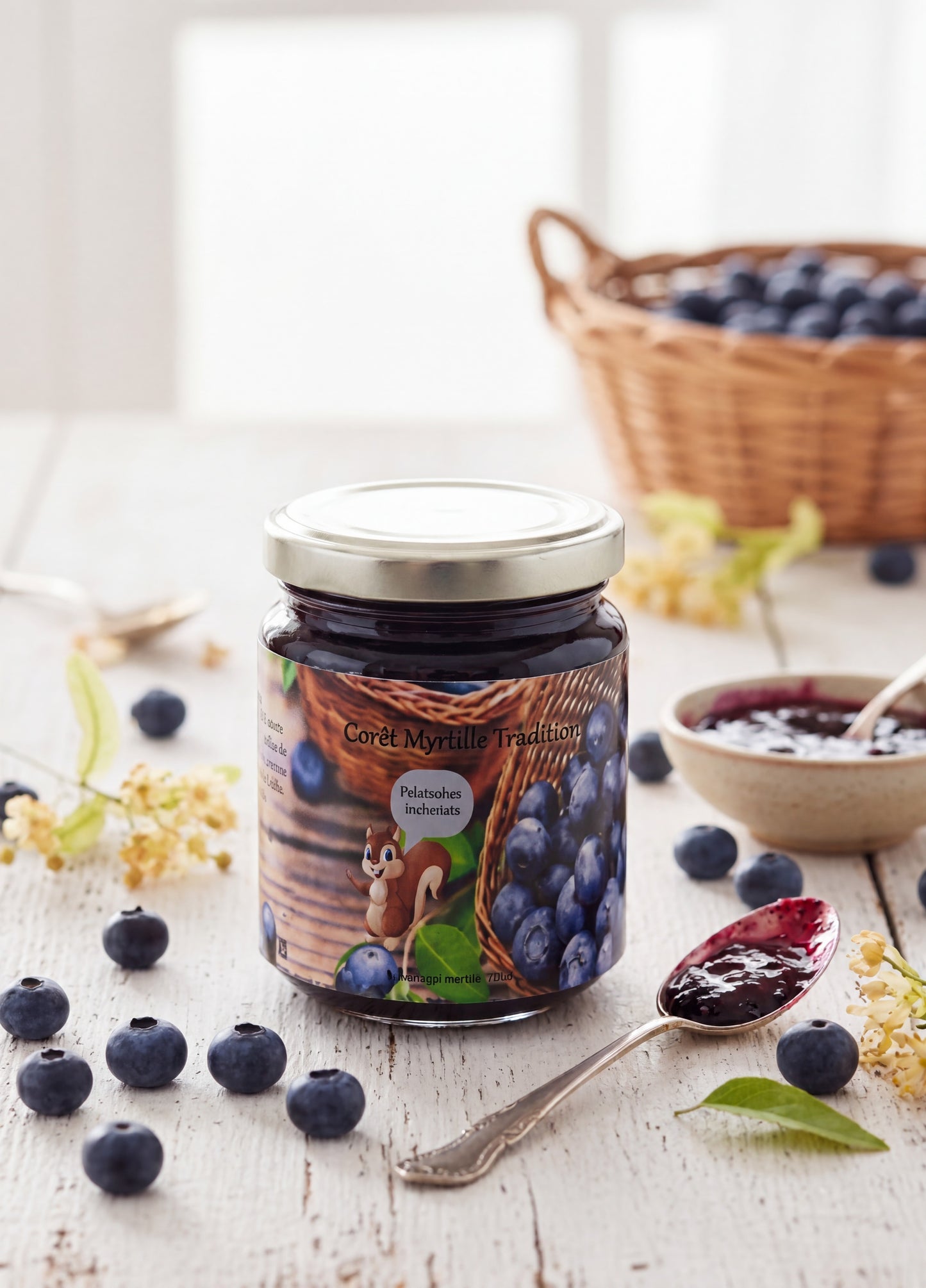 Confiture myrtille tilleul