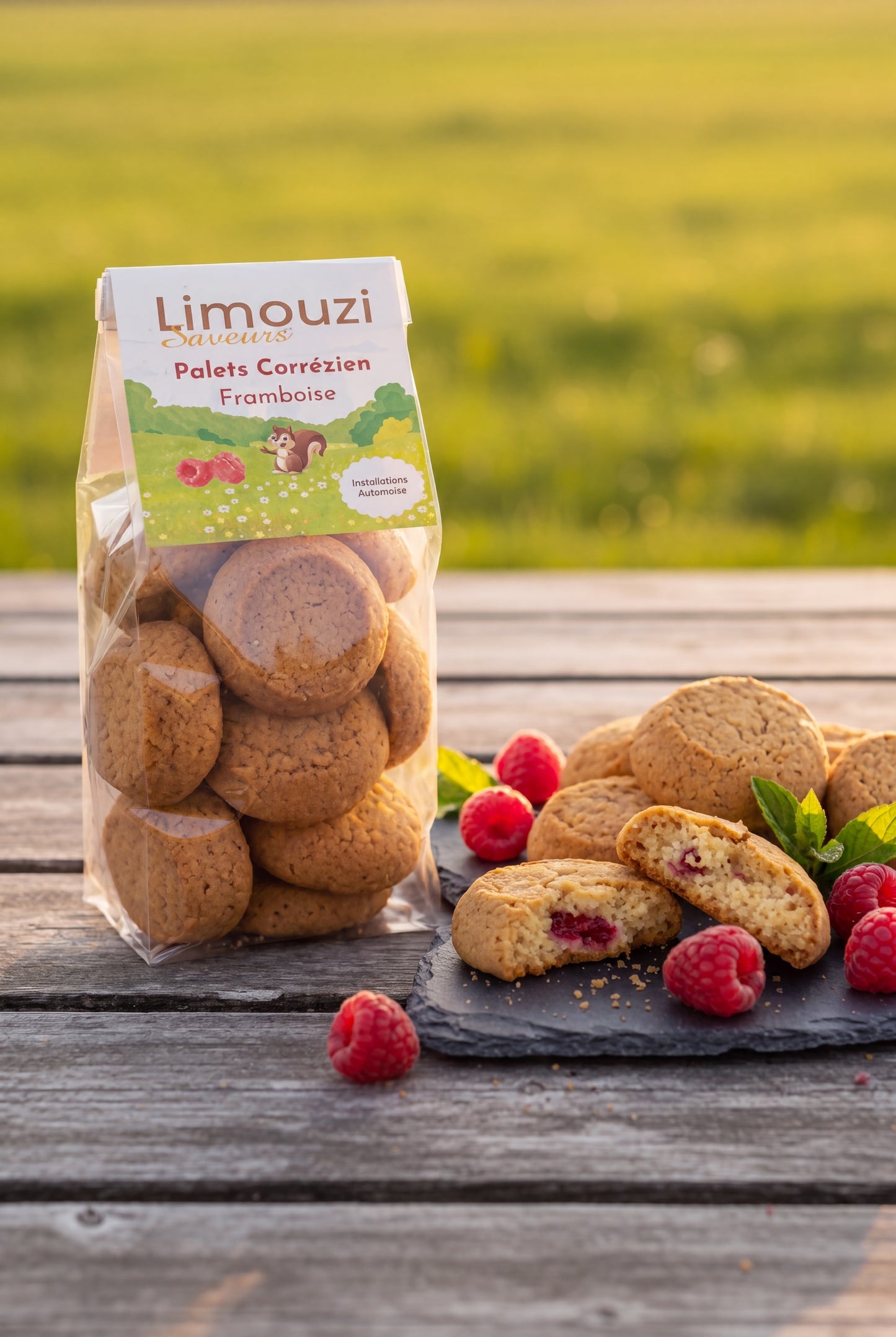 Palets Corréziens framboise 150G