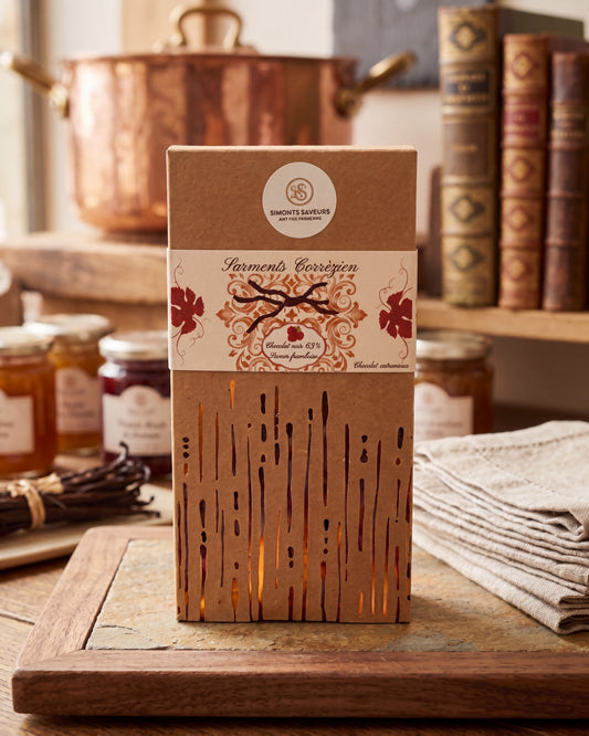 Sarments Corrézien Chocolat Noir 68% Framboise
