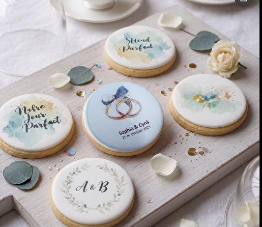 Biscuit sérigraphié "alliances"