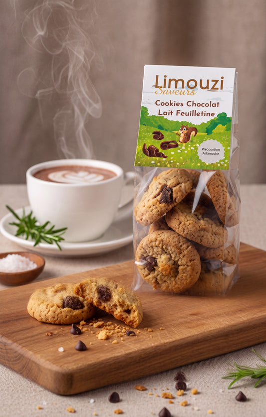Cookies chocolat lait feuilletine 150G