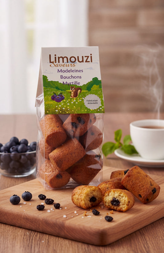 Madeleines Bouchon myrtille 150G