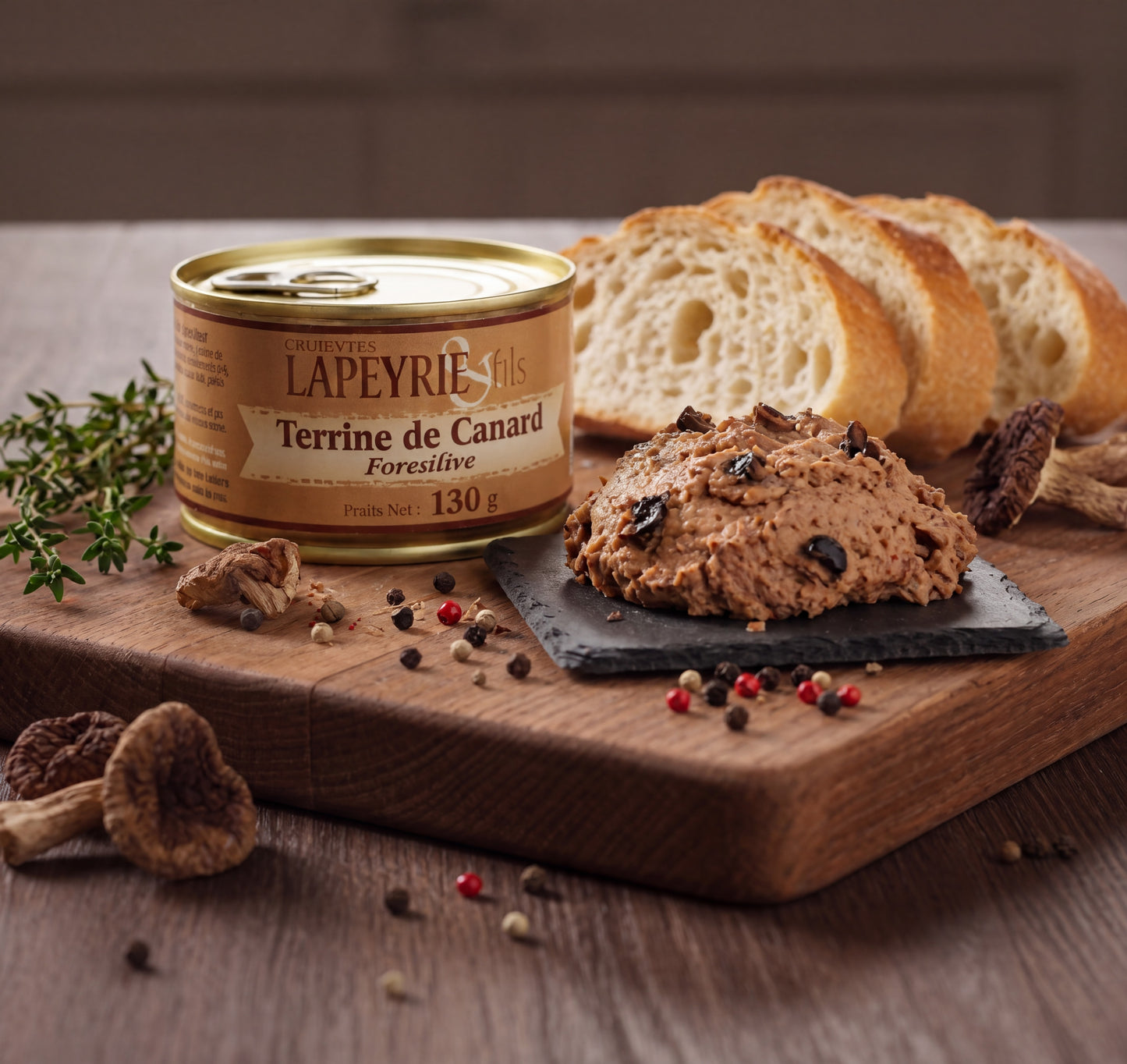 Terrine de canard forestière