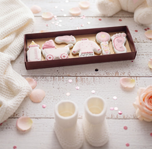 Coffret biscuits " c'est une fille "