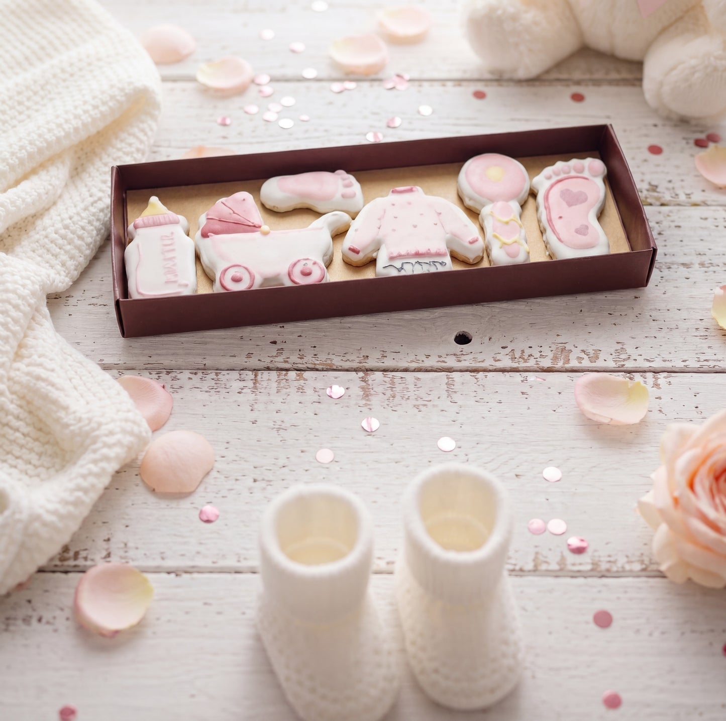 Coffret biscuits " c'est une fille "