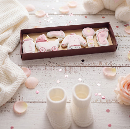 Coffret biscuits " c'est une fille "