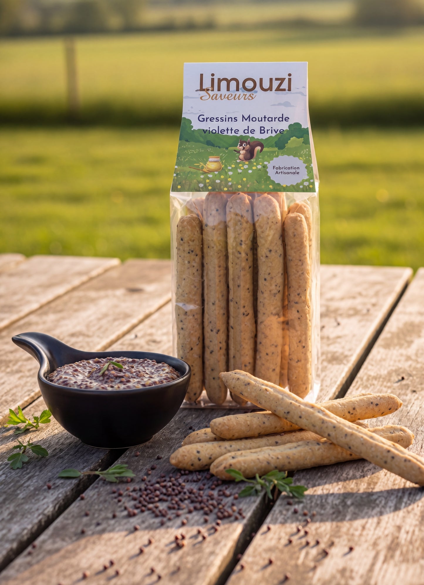 Gressins Moutarde Violette de Brive 110g