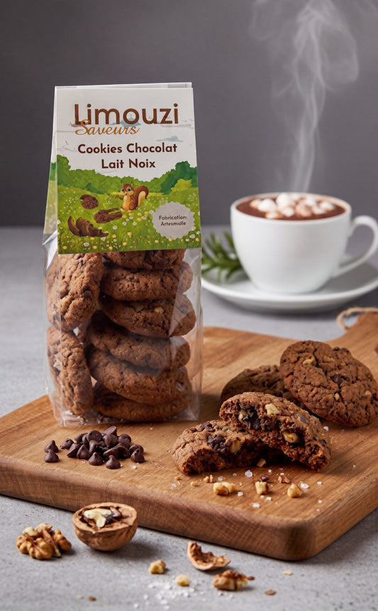 Cookies chocolat lait noix 150G