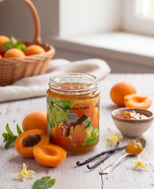 Confiture abricot vanille