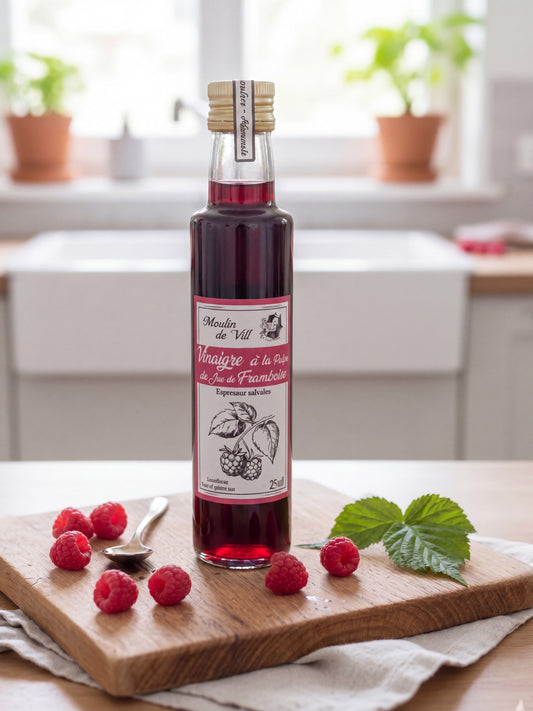 Vinaigre de vin rouge au jus de framboise 25cl