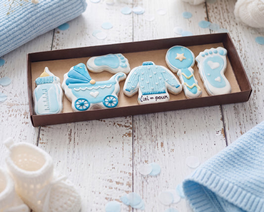 Coffret biscuits " c'est un garçon "