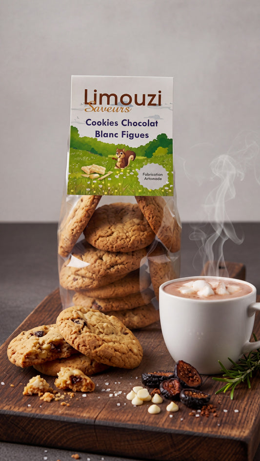 Cookies chocolat blanc figues 150G