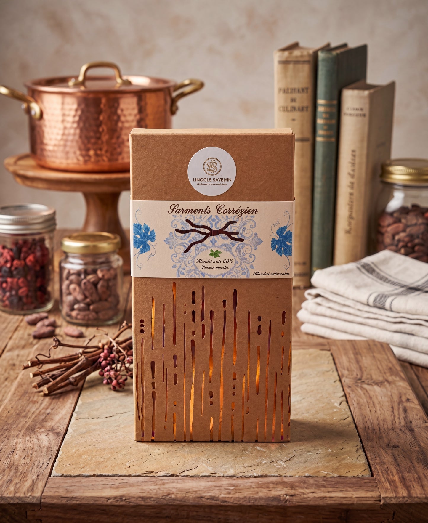 Sarments Corrézien Chocolat Noir 68% Menthe