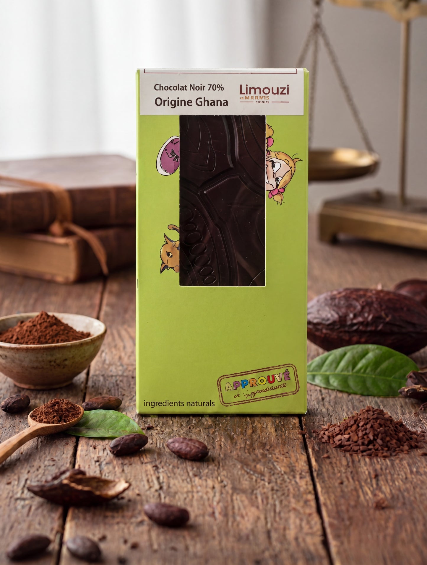 Tablettes de chocolat noir 70% origine Ghana 100g