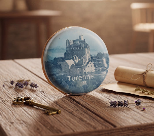 Biscuit sérigraphié "CHATEAU DE TURENNE"