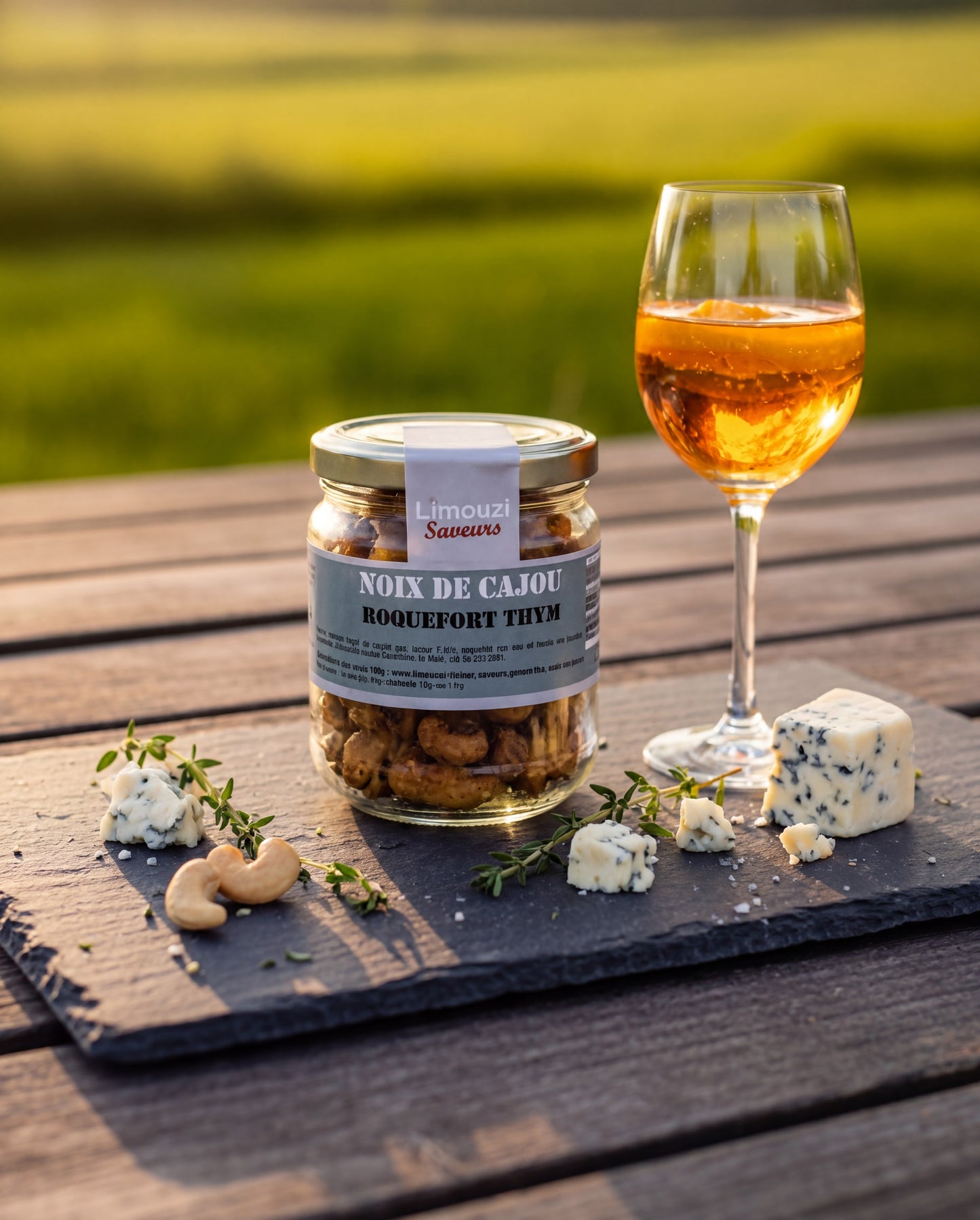 Noix de Cajou roquefort thym 90g