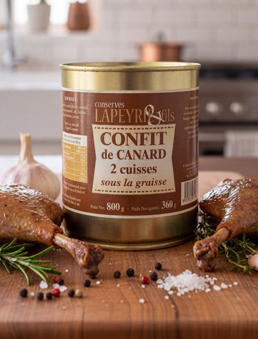Confit de canard 2 cuisses sous la graisse