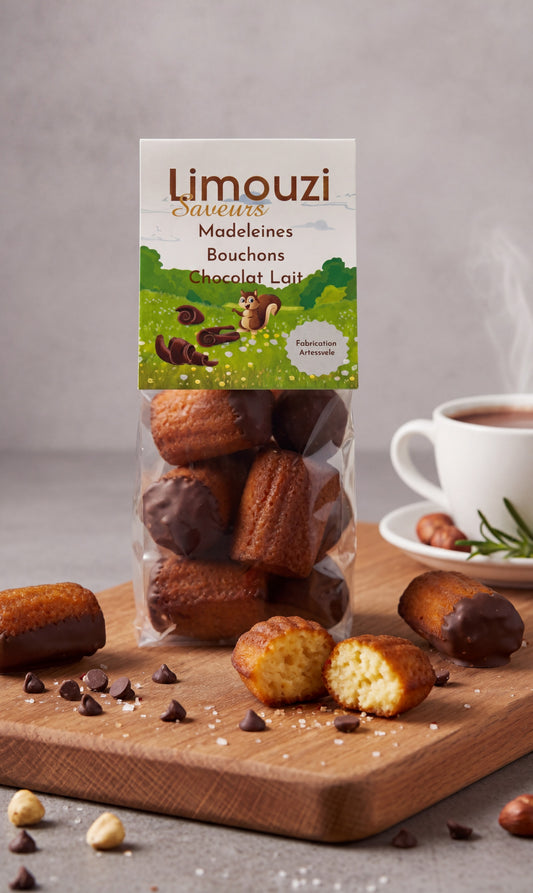 Madeleines Bouchon chocolat lait 150G