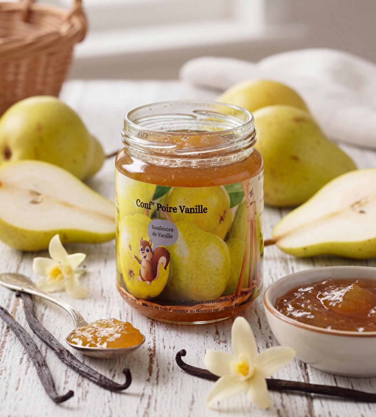 Confiture poire vanille