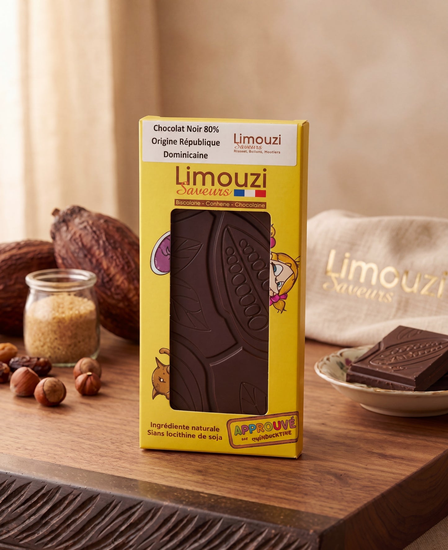 Tablette Chocolat Noir 80% Origine République Dominicaine 100g