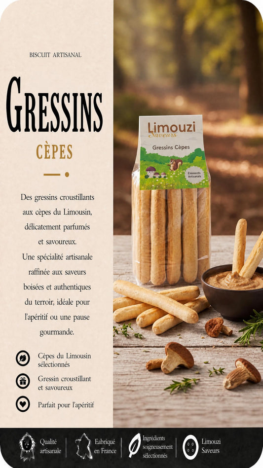 Gressin Cèpes 110g