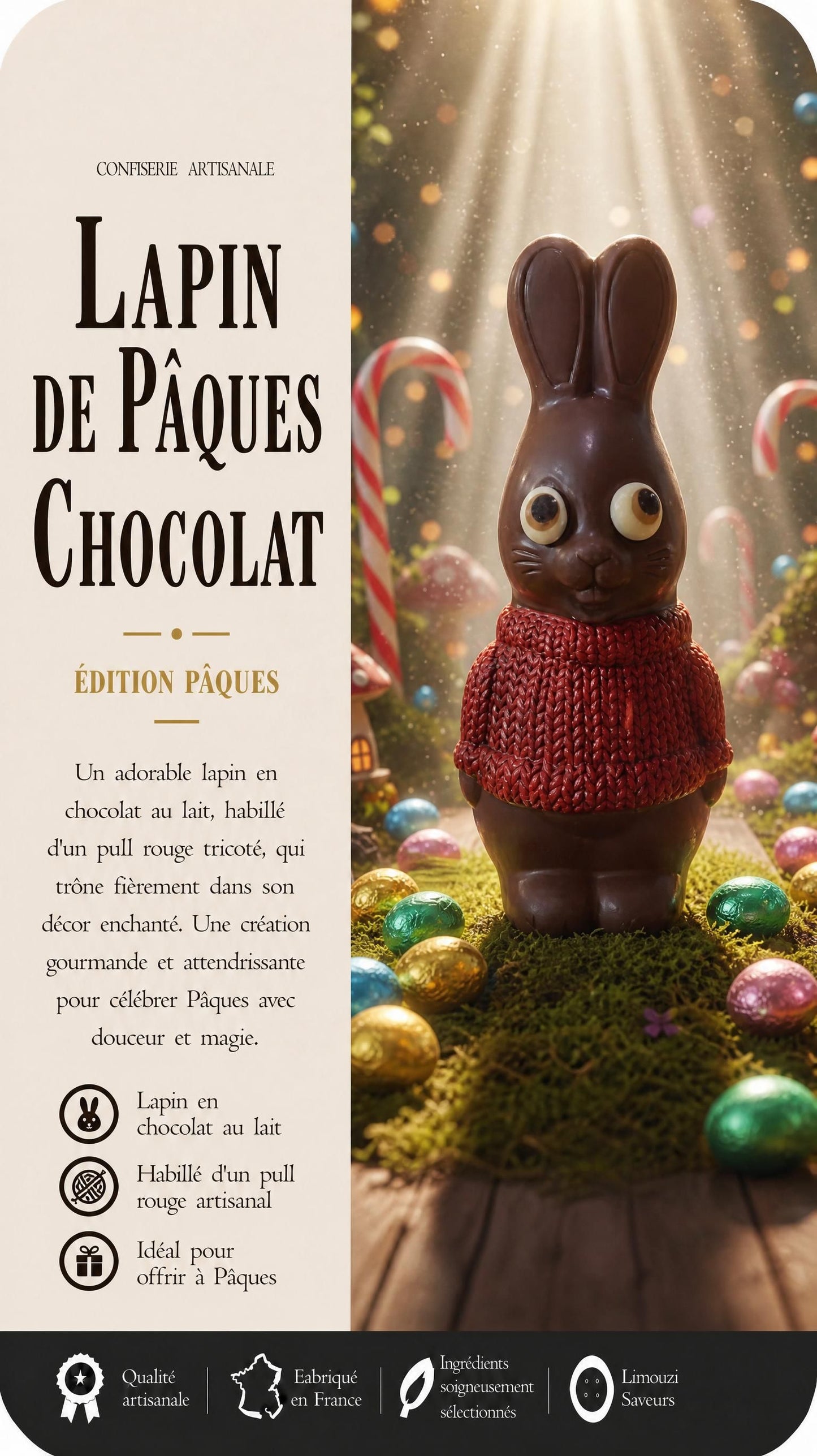 Lapin Pull Rouge 80g