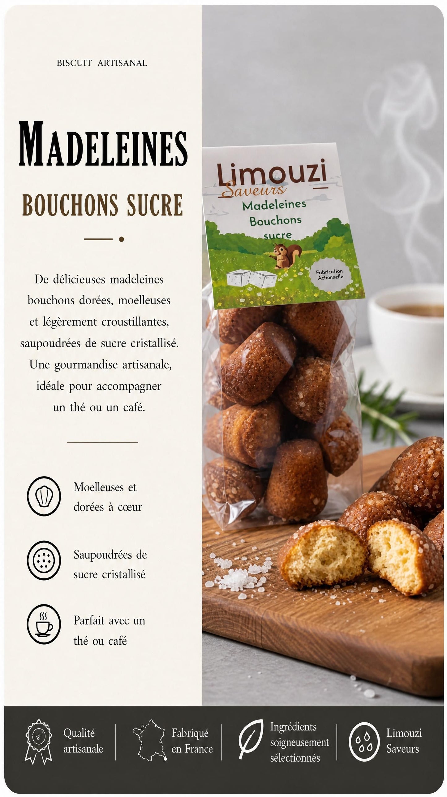 Madeleine Bouchon Sucre 150G