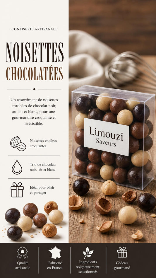 Noisettes enrobées de Chocolat 100g