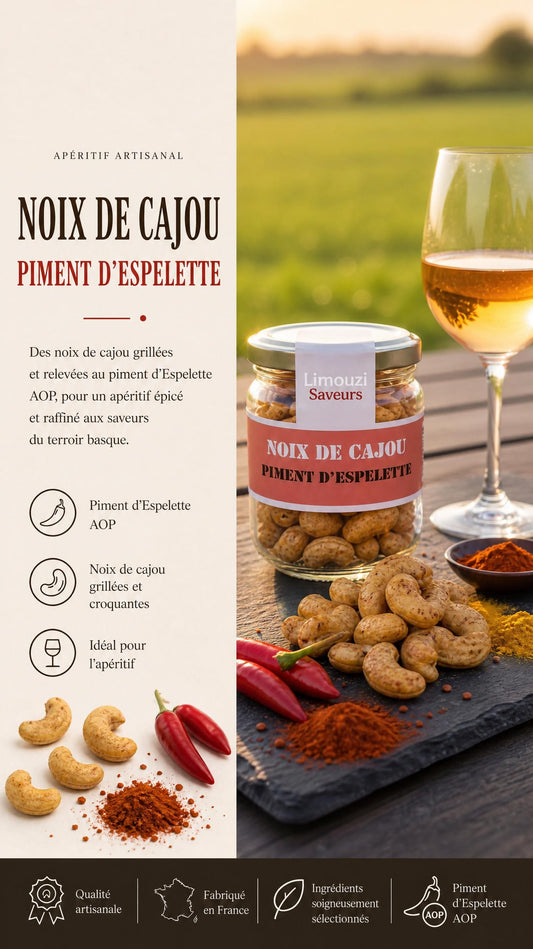 Noix de Cajou Piment d'Espelette 90g