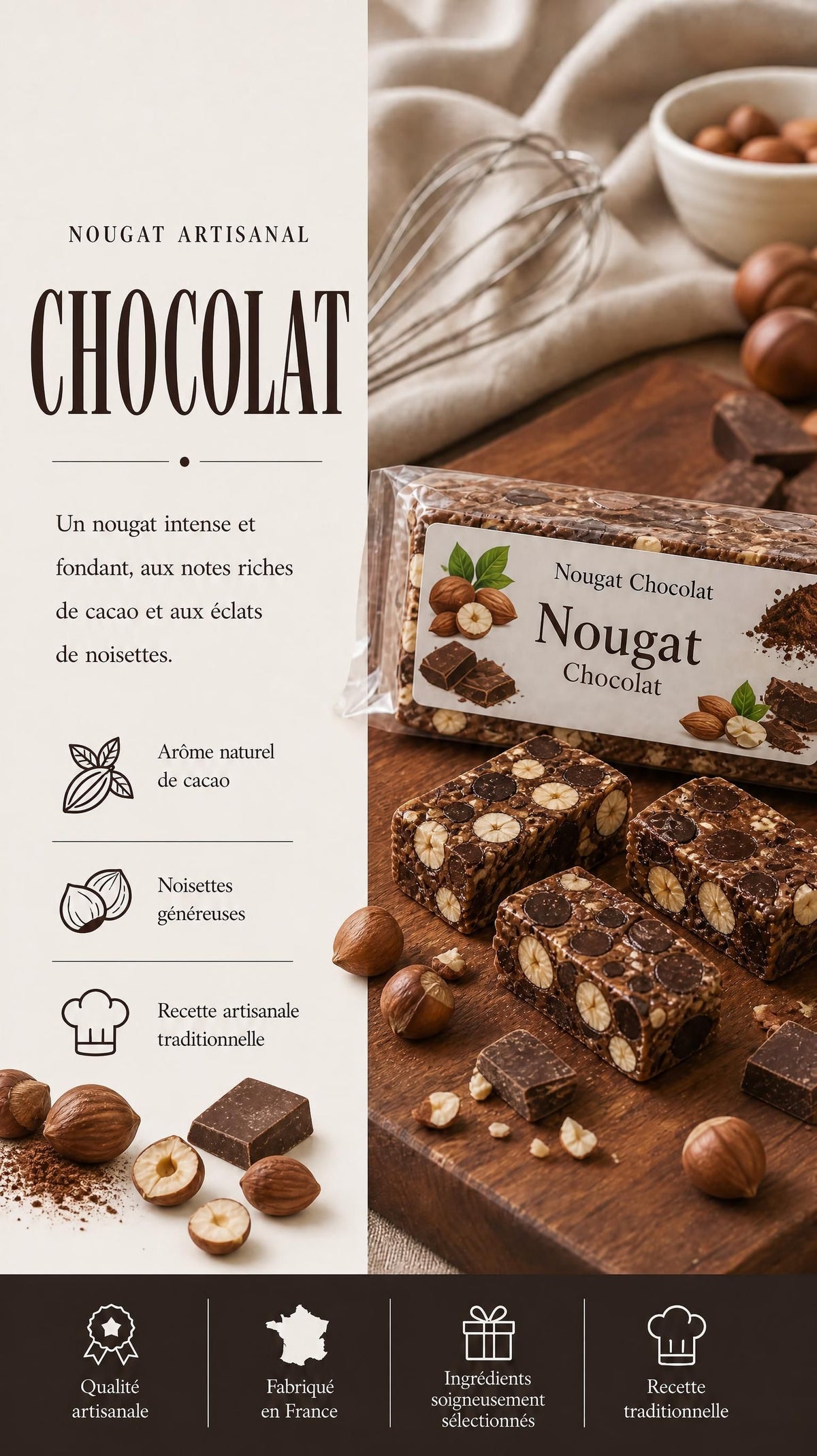 Nougat Chocolat 100g