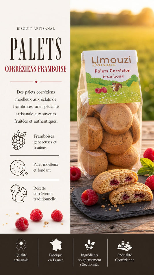 Palets Corréziens Framboise 150g