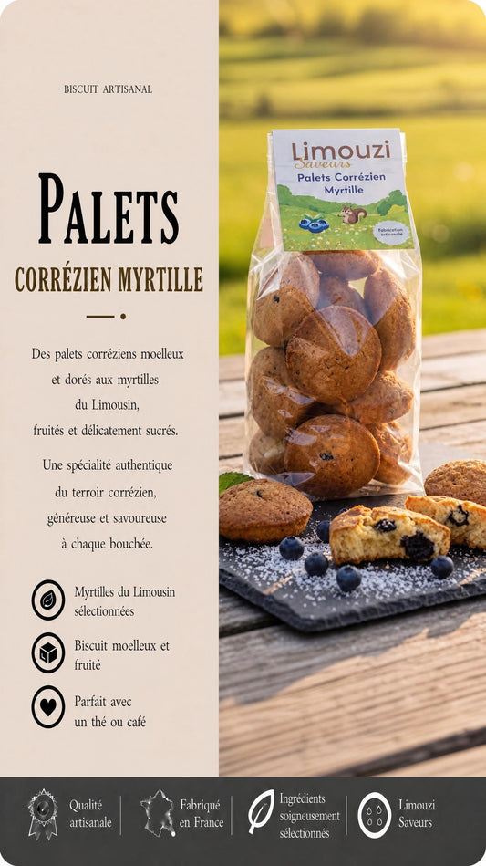 Palets Corréziens Myrtille 150g