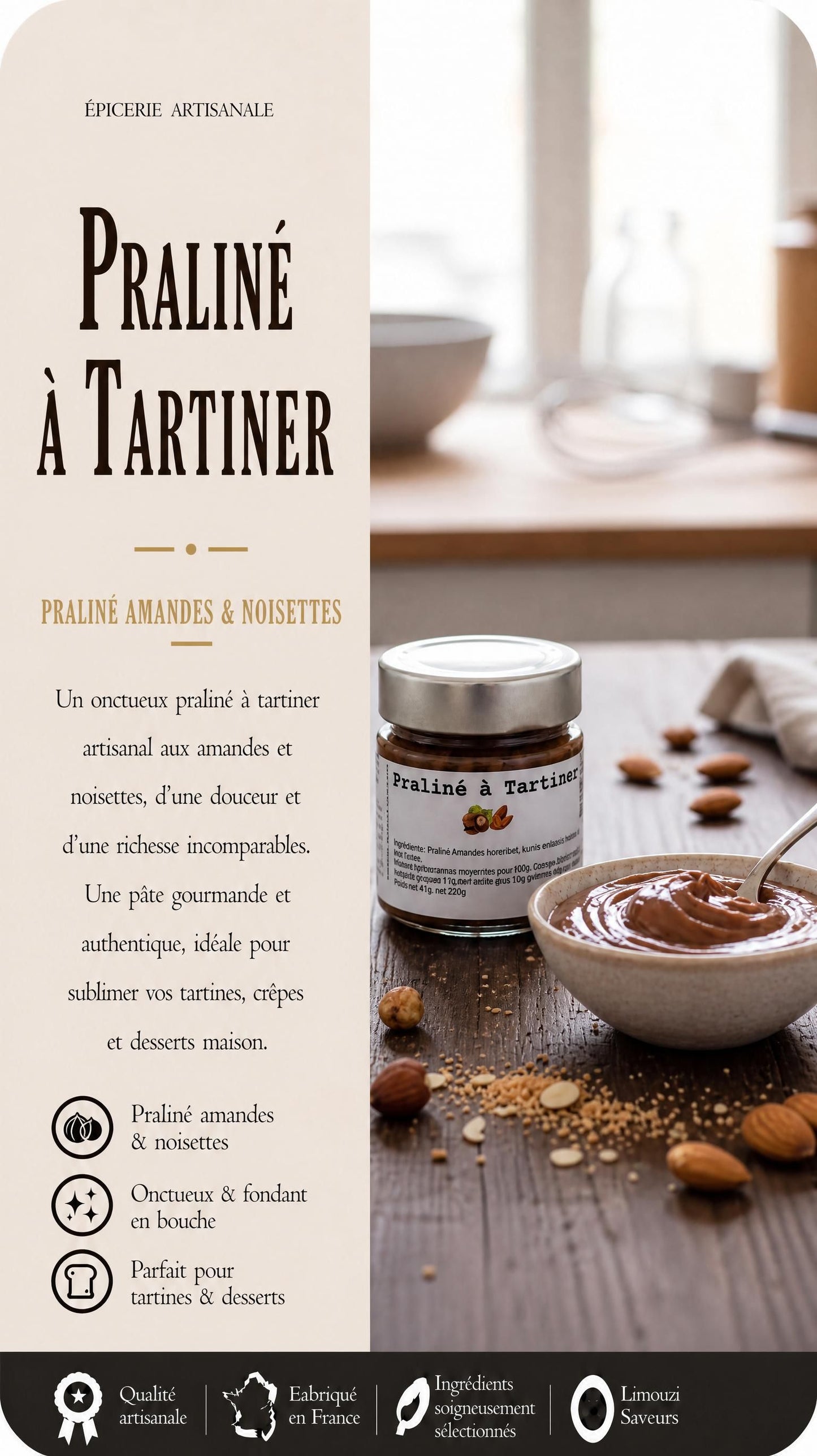Praliné à Tartiner 130g