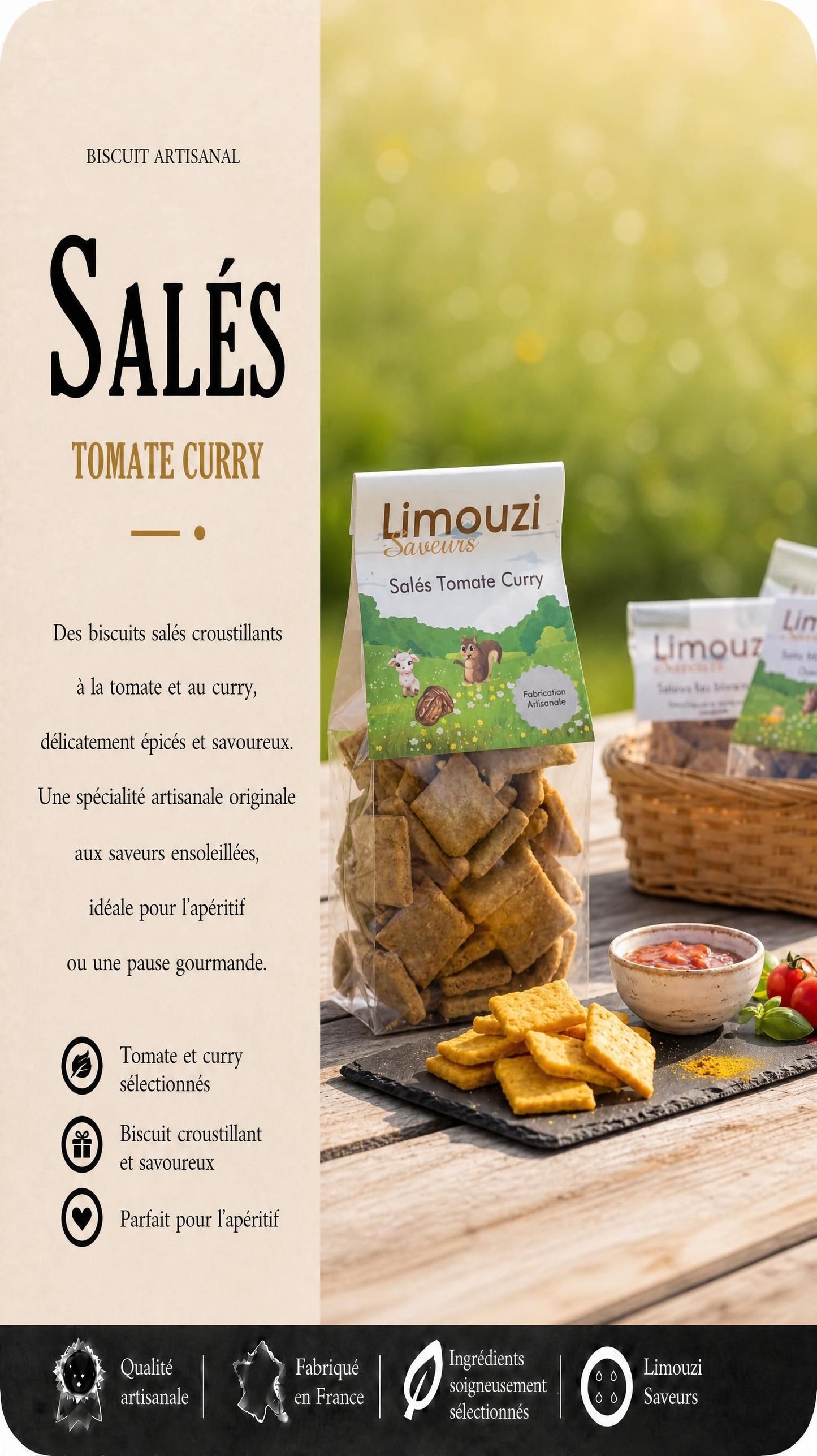 Salés Tomate & Curry 150G