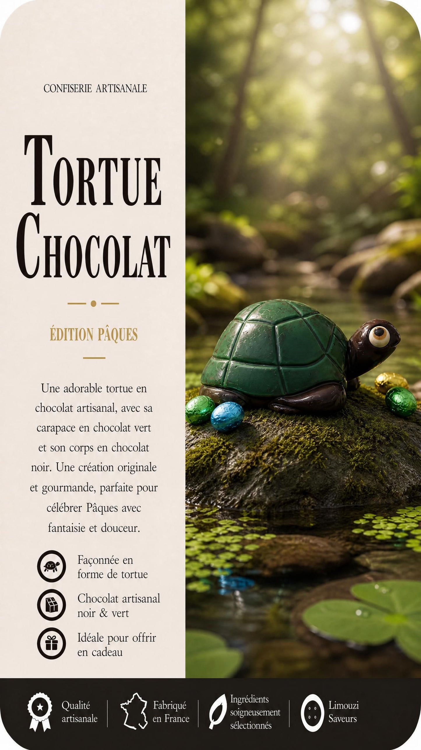 Tortue Noir 60g